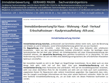 Tablet Screenshot of immowert-maier.de